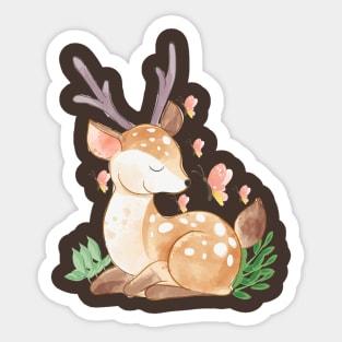 deer cartoon Sticker